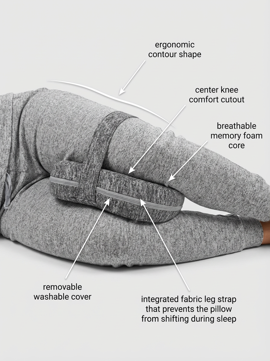 RestAlign™ Memory Foam Knee Pillow